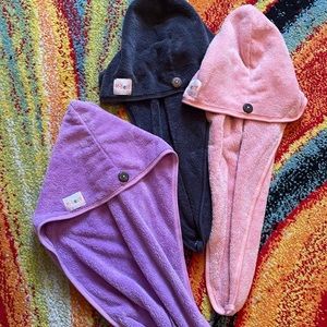 3-Pack Microfiber Curly/Wavy Hair Towels